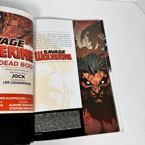 Savage Wolverine Hands on a Dead Body Vol 2 Superheroes Marvel Enterprises HC - Picture 5 of 8